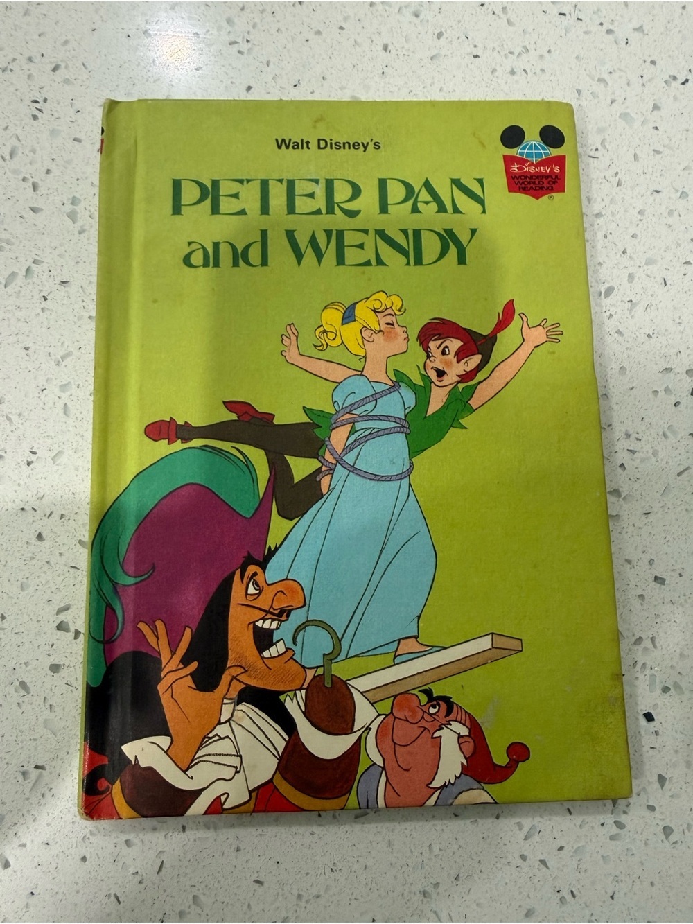 Disney Peter Pan and Wendy Green Hardcover Book